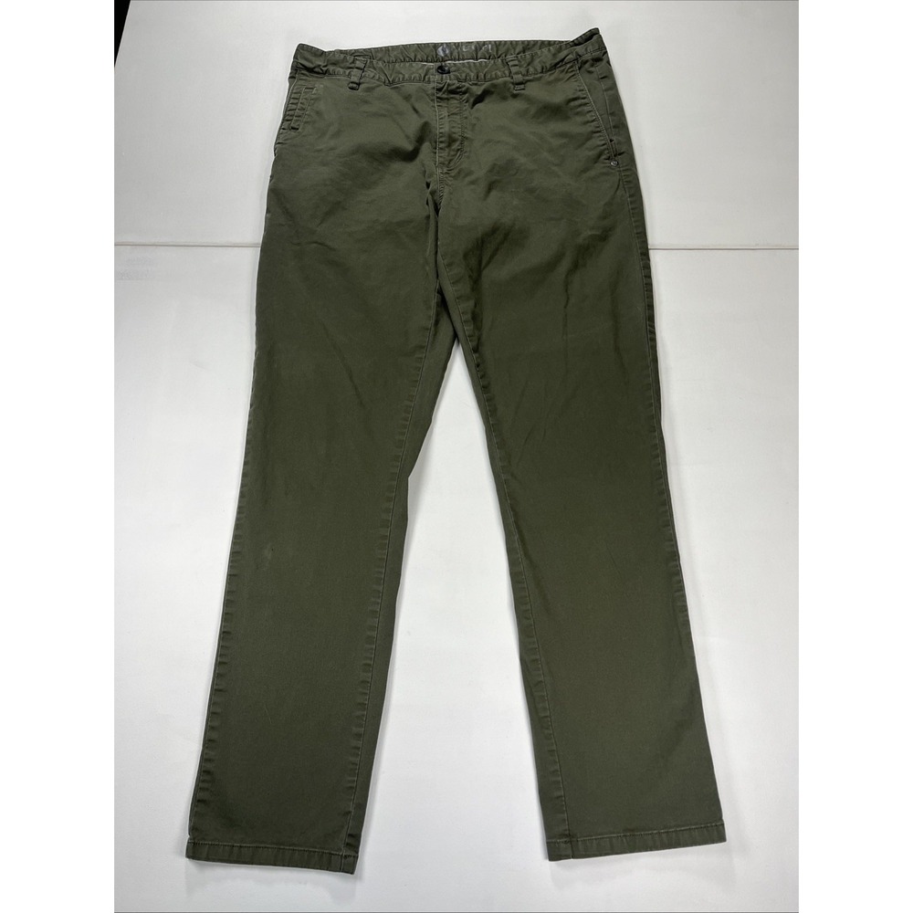 Vuori Men's Collins Chino Pant Green Size 34 X 30 Stretch Twill V433